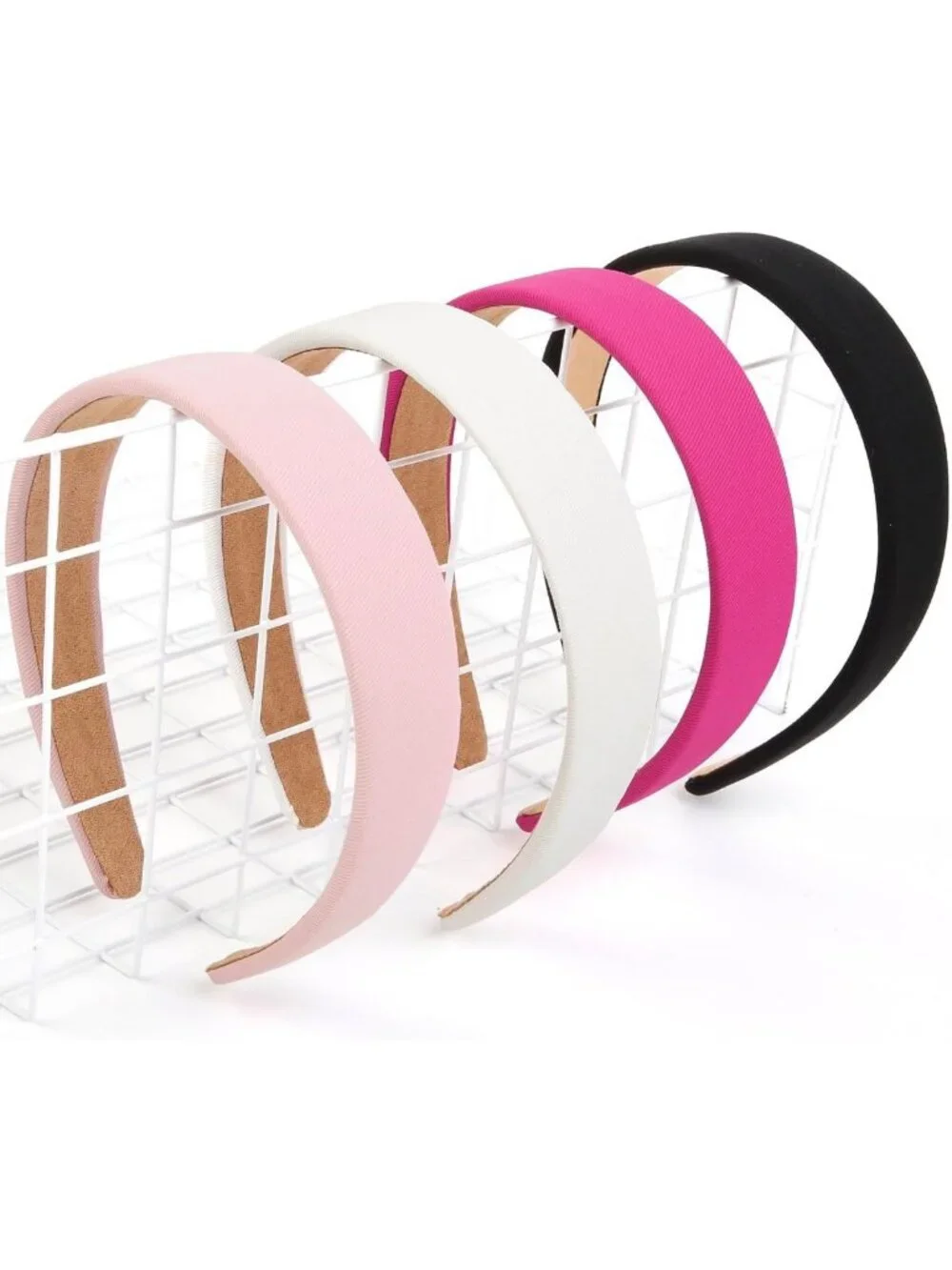 Trendy Non-Slip Pink Headbands for Women | 1-Inch Wide Cute Hair Accessories